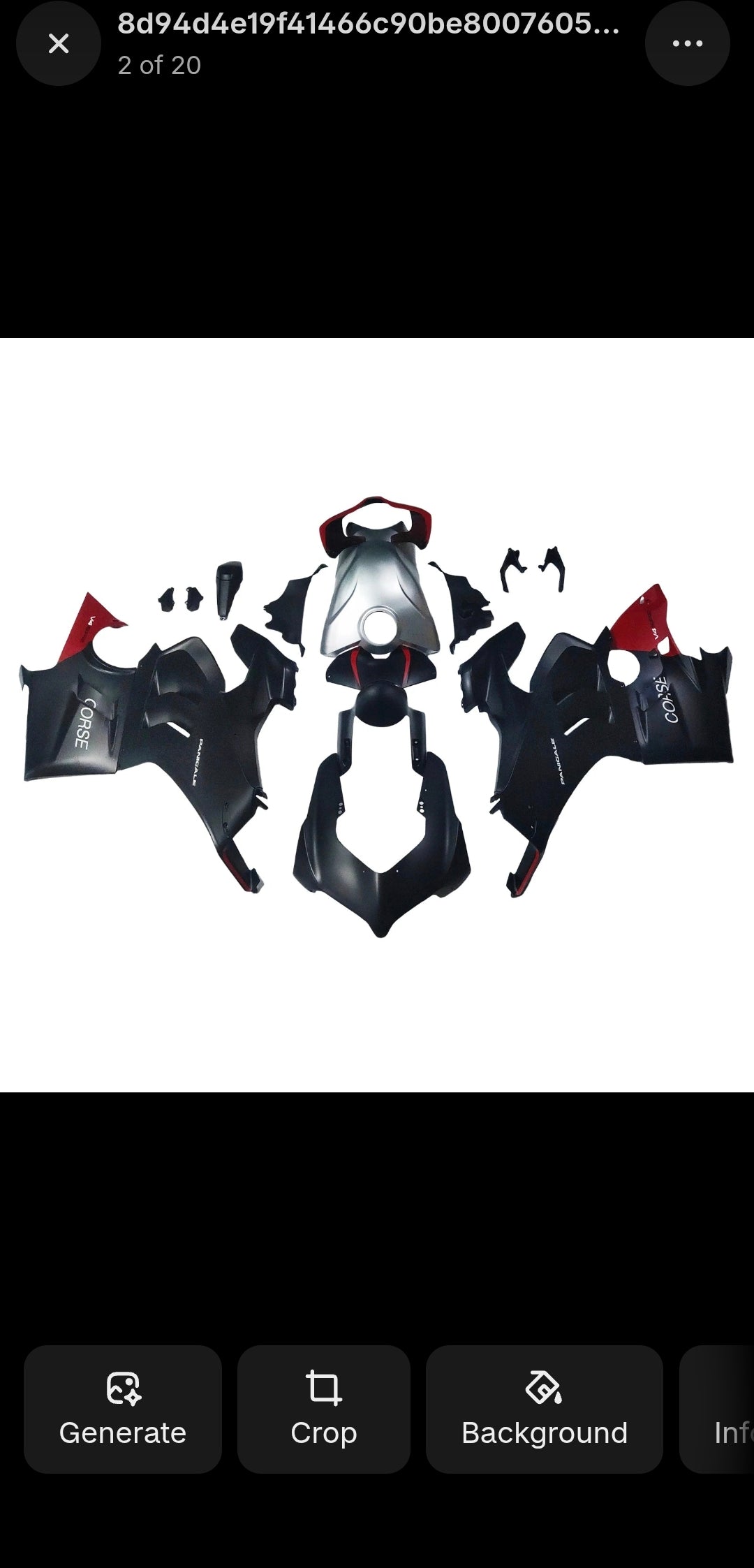 Fairing kit for 2022/2023/2024 Ducati V4s